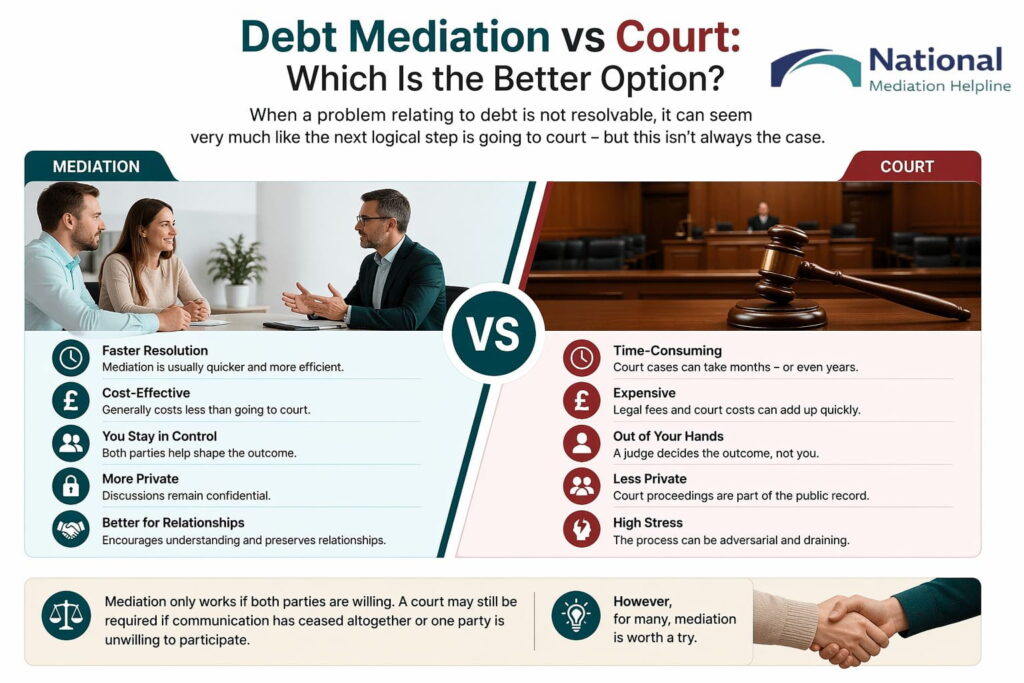 Debt Mediation vs Court: Which Is the Better Option Cumbria
