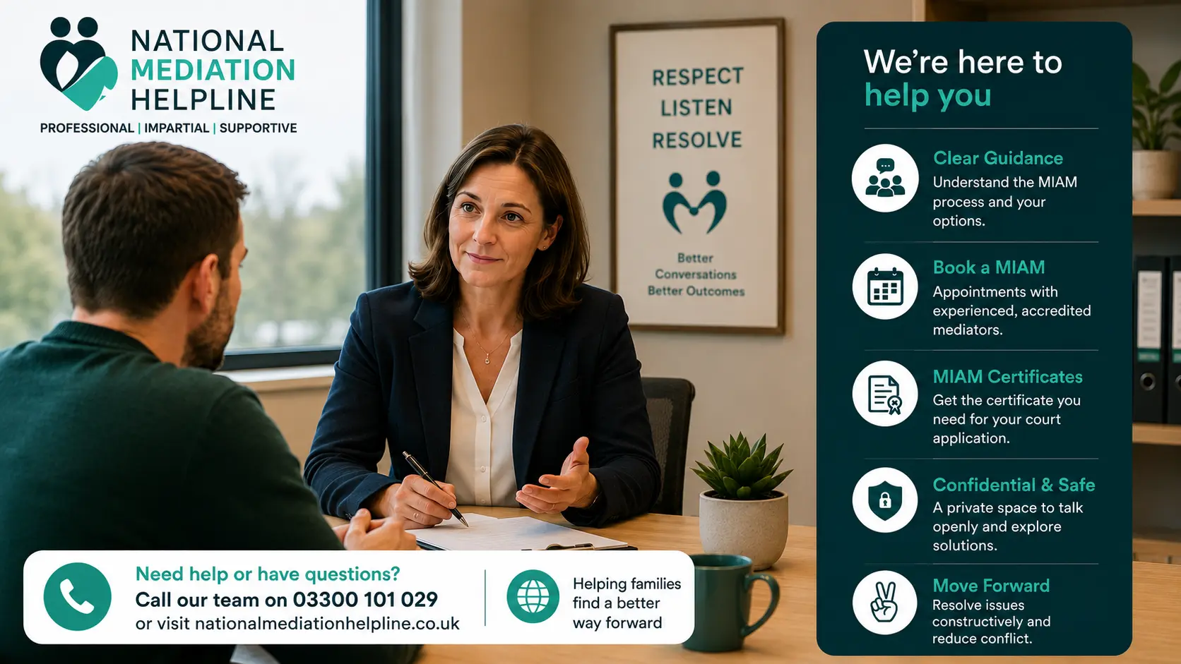 MIAM Exemptions Explained National Medaition Helpline UK Cumbria